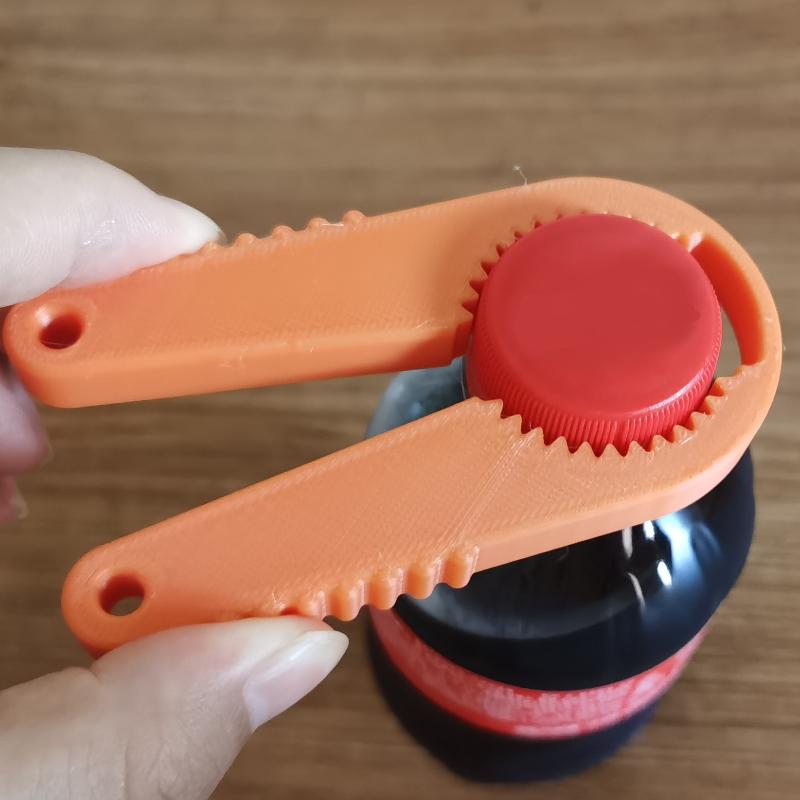 Gear Design Ergonomic Universal Bottle Opener Plastic Cap Lifter For Beverage Bottle