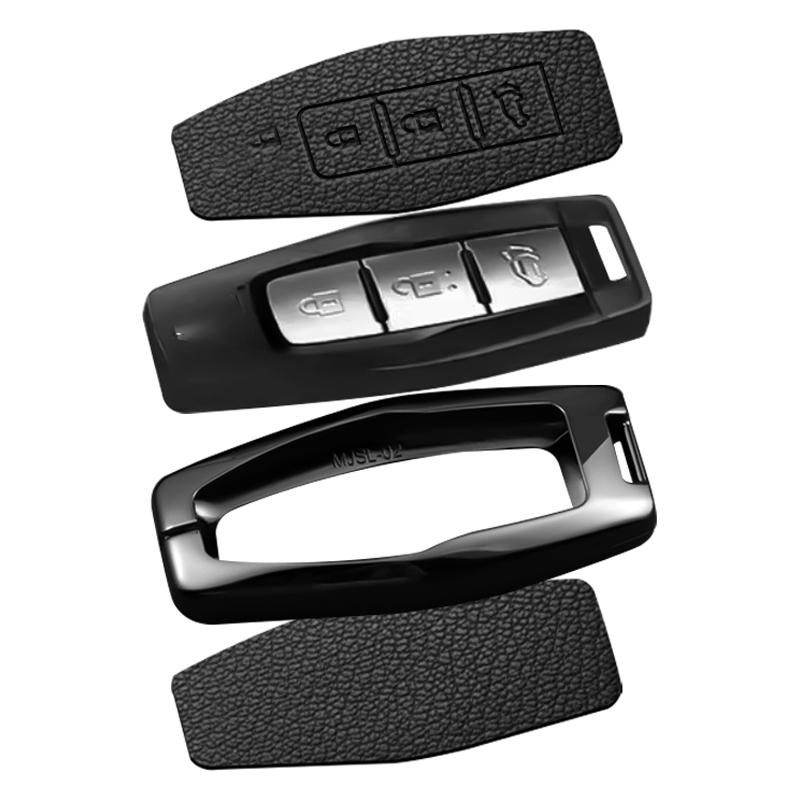 2 3 4 Buttons Auto Intelligent Key Fob Cover Case Key Ring Fit For Mitsubishi Outlander Control Smart Key Fob Mount Auto Accessories