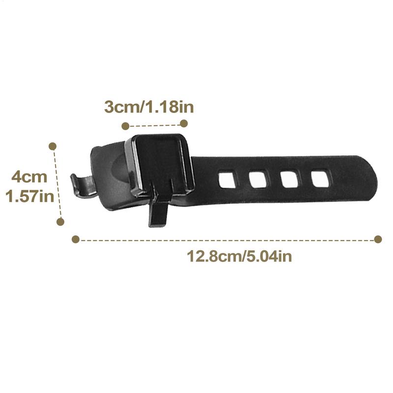 Universal Bicycle Flashlight Holder Mount 360 Degree Adjustable Rubber Straps Bike LED Headlight Torch Clamp Clip Bracket