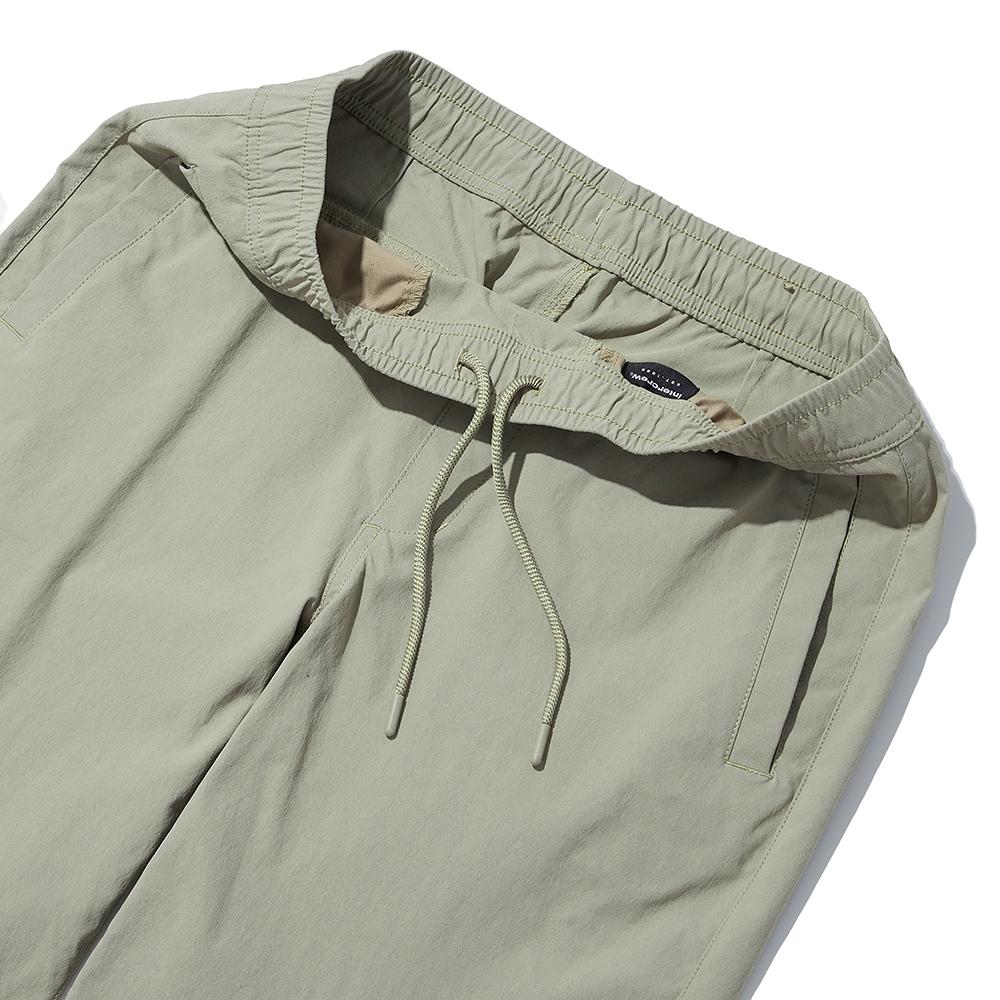 Intercrew All-Elastic Straight Stretch Pants Beige Itz1Pl05Abe