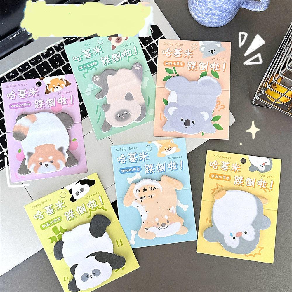1 Piece Lovely Animal Sticky Notes Memo Pad Paper School Supplies Planner Stickers Stationery