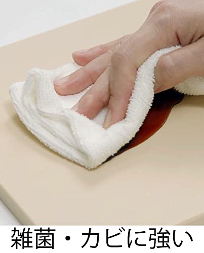 Fujiki Cutting Board, Made In Japan, Synthetic Rubber, Soft On the Blade, Easy To Use, Durable, 21 X 21 X 1.3 Cm, Square