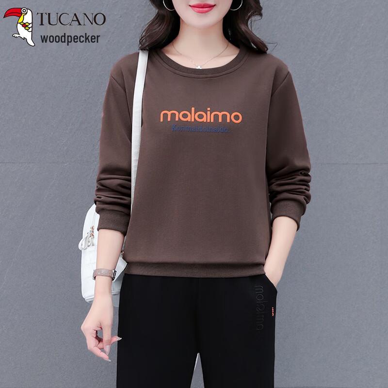 Woodpecker Women's Casual Long-Sleeve Slimming Sweatshirt Top