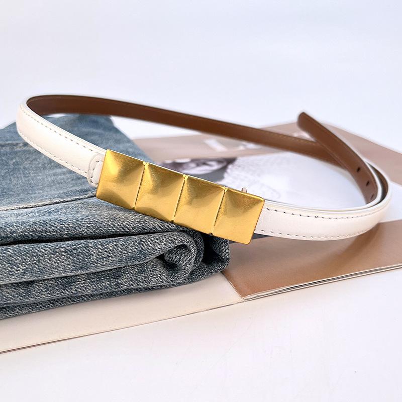 Genuine Leather Women'S Belt Retro Two-Layer Cowhide Belt With Jeans Casual Pants Belt Women'S Model