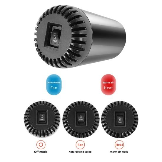 Yousheng Car Heater And Defroster 12V/24V Portable Air Heater for Quick Warm-Up Universal Vehicle Interior Warmer for Truck Van