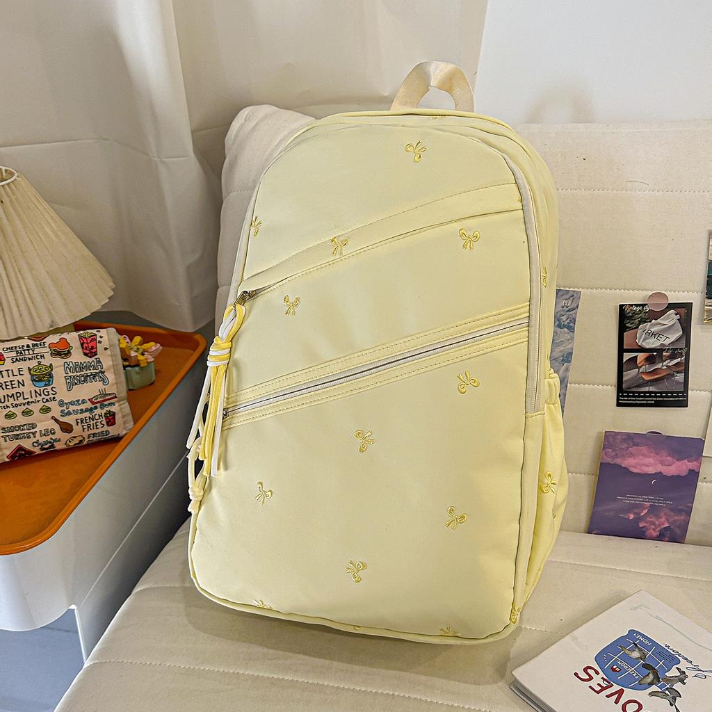 Zaino nuovo giapponese ins alto valore fresco e dolce caramella fiocco zaino studenti scuola media zaino leggero