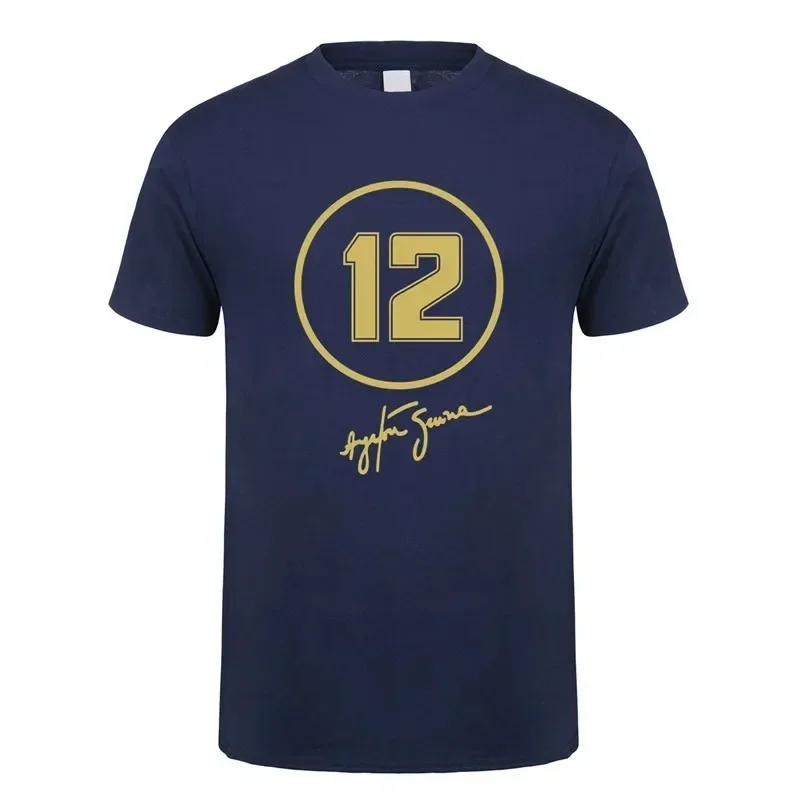 New Hero Ayrton Senna T Shirt Men Short Sleeve Kids Clothing Cotton T-shirts Funny Cool Man Boys Girl Tops Summer Casual Tees