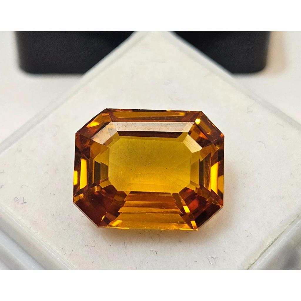 Natural Padparadscha Sapphire Ring Emerald Cut 11 Ct Beautiful Loose Gemstone