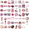 10/30/50PCS Rose Down Town Girl Autocollant PVC Adhésif Esthétique Décoration DIY Scrapbooking Fournitures pour Carnet de Comptes