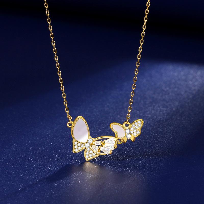 

Оригинальное модное ожерелье с летающей бабочкой, женское, с дизайном ниши fritillary ins, высококачественная ювелирная подвеска