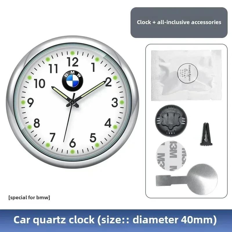 BAGE7 Car Sticker Hot 2026 2025 Hot For BMW Car Interior Parts Mini Clock Watch Auto Electronic Quartz Watch For BMW M E46 E90 E60 F3