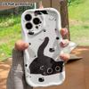 Phone Case: 2D Flat Design Suitable for iPhone 18, 17, 16, 15, 14, 13 Pro Protective Case, Full Print with Little Black Cat Pattern, Perfect Christmas