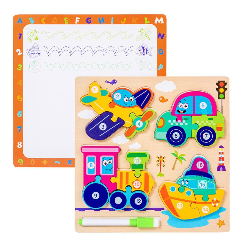 Wooden Childrens 3d Puzzle Board With Educational Benefits For Early Learning Play