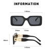 Oversize Rectangle Sunglasses Women Men Shades Retro Black Sun Glasses Luxury Brand Square Shades UV400