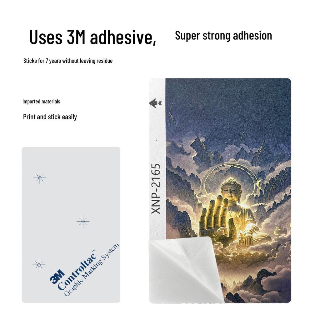 Universal Lambskin Texture Folding Screen Leather Film with 3M Adhesive