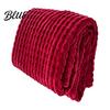 Thermal Insulation Blanket for Autumn Waffle Textured Fleece Throw Blanket Solid Color Milk Flannel Grid Cut Texture Sofa Plush Soft Warm Cozy Couch