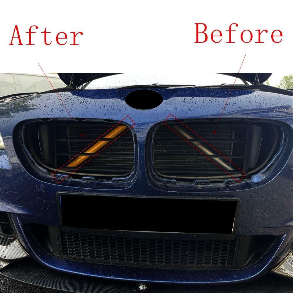 Banda Decorativă pentru Grila Frontală a Mașinii Pentru BMW F10 F02 M-Performance Benzi Decorative pentru Grilă Pentru BMW Seria 5 2010-2017 Stilizare Molding Roșu