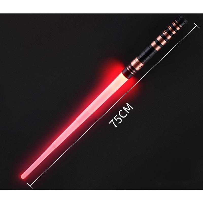 REikirc 75cm RGB Lightsaber 2 In 1 7 Colors Light Saber for 3+ Kids Laser Sword Toy Party Glow Swords