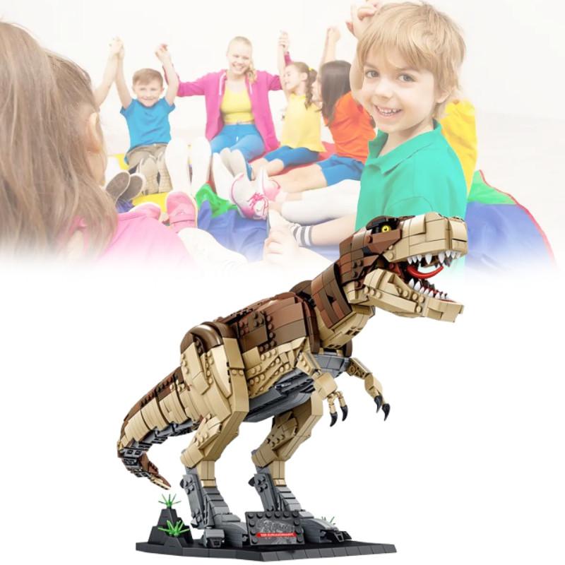Dinosaur Liberty Imports World Tyrannosaurus Rex Building Block Toy Set Build