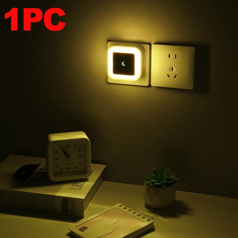 

1-8pcs LED Night Light,Plug in Night Lamp,Dimmable Indoor Lighting,Decorative Wall Light for Corridor,Cabinet,Toilet,Kids Room European plug