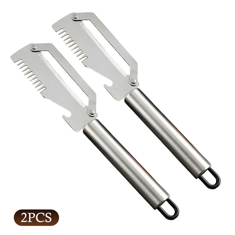 Multi Functional Stainless Steel Handle Peeling Scallion Knife Scraping Knife Household Scallion Peeling Tool