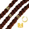 40pcs Dread Locks Dreadlocks Beads Metal Cuff Clips Hair Braid Tubes Hollow Out Hair Ring  Men