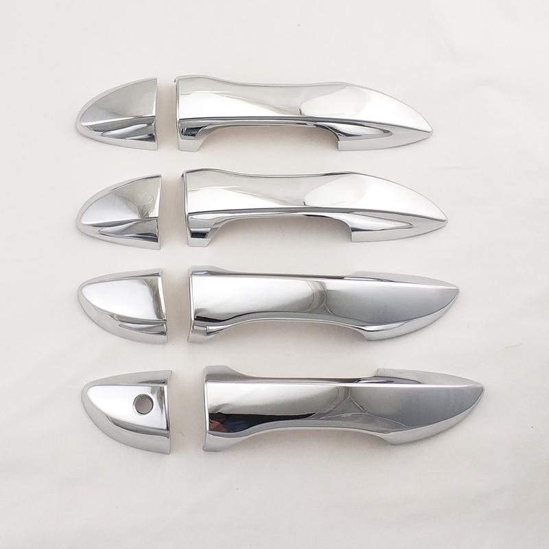 YOYO New ABS Chrome Car Accessory Door Handle Bowl Covers Trim Paste Style 2014 2015 2016 2017 2018 For Toyota Corolla Altis