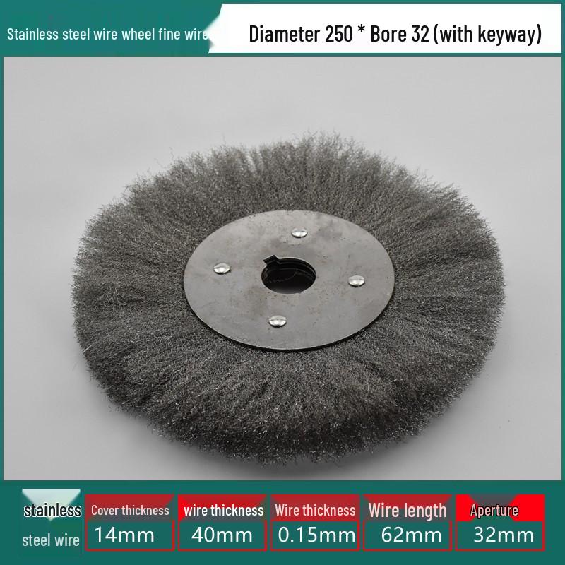Stainless Steel Wire Brush Wheel for Sanding, Rust Removal, Deburring, Polishing, Grinding