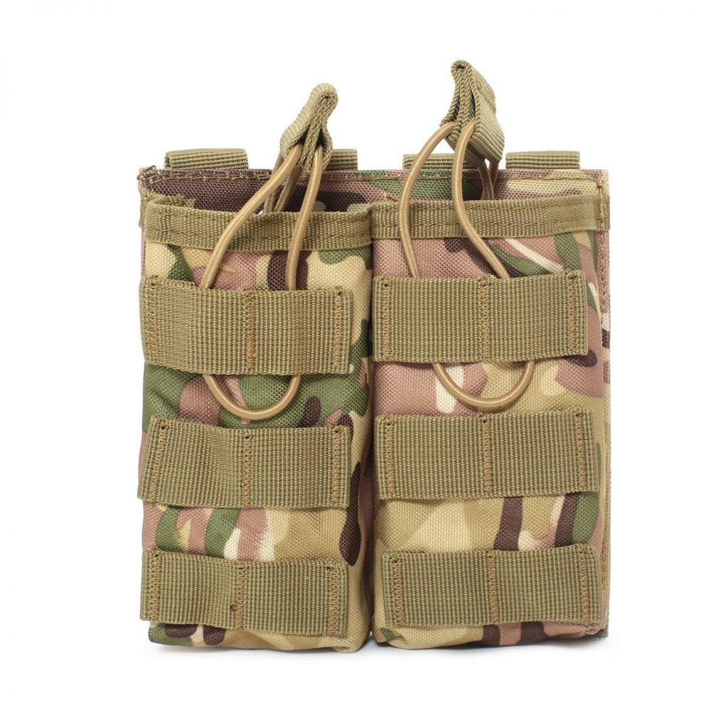Tactical M4 MOLLE Magazine Pouch: Multifunctional Crossbody Bag with Power Bank Sleeve for Outdoor Sports Enthusiasts.