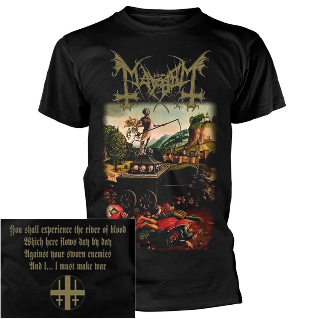 26 Mayhem River Of Blood Shirt S-XXL Tshirt Official Black Metal Band T-Shirt Unisex T-Shirt