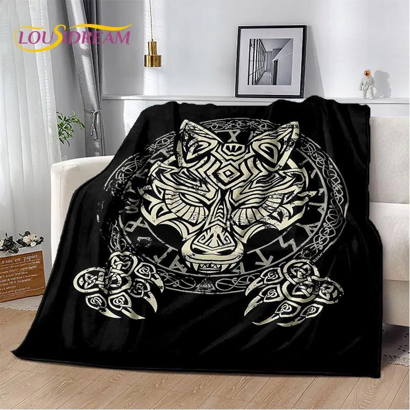 Viking Norse Mythology God Loki Soft Plush Blanket,Flannel Blanket Throw Blanket for Living Room Bedroom Bed Sofa Office Cover
