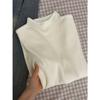 Women's Autumn/Winter Semi-High Neck Knit Sweater - Slim Fit, Soft Long Sleeve Base Layer.