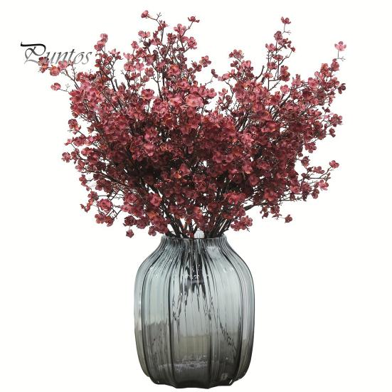 Artificial Silk Flowers for Home Decor Realistic Autumn Decoration, Floral Orange Plants Halloween Decoration Branches Table Centerpiece And
