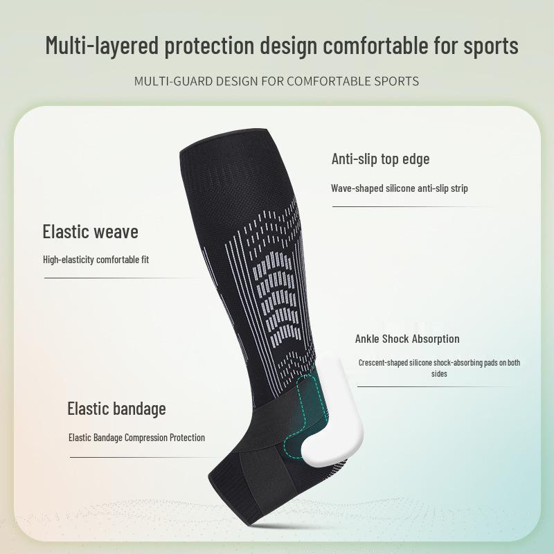 Elastische atmungsaktive Kompressions-Beinlinge für den Sport - Wadenstütze für Fußball, Basketball & Radfahren