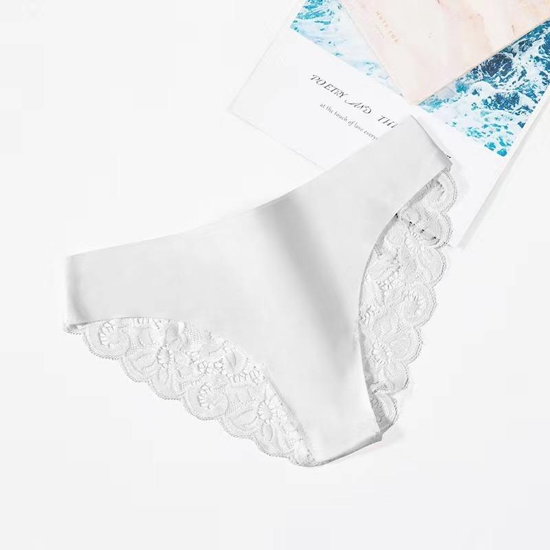 

Сексуальные кружевные трусики для женщин, удобные трусы, кружевные трусики, однотонное нижнее белье L белый