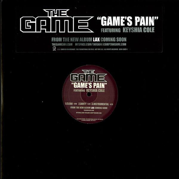 

12inch Record GAME 2 KEYSHIA COLE Games Pain GEFR12427 Geffen Records 2008 US Rap HipHopRB Used