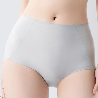 Damen Sommer Dünn Neu Hohe Taille Bauch Schnelltrocknend Atmungsaktiv Eis Seide Spurlos Slips