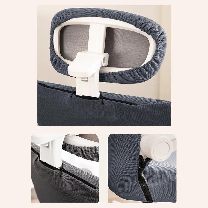 3PCS/Set Computer Swivel Chair Cover Universal Ergonomic Game Chair Cover with Headrest Armrest Cover for Office Home