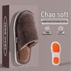 Men's and Women's Winter Non-Slip Plush Cotton Slippers - Thick-Soled, Soft, and Odor-Resistant.