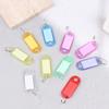 10Pcs Multicolor Keychain Key Id Label Tags Luggage Id Tags El Number Classification Card Key Rings Keychain Random Colors