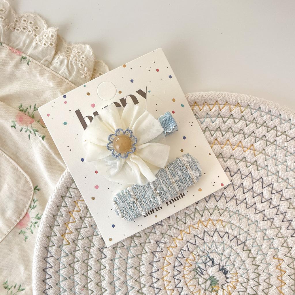 Stoff Vielseitig Haarnadel Pony Ausgefallenes Haar Seitenclip Blume Herz Kopfschmuck Kopfbedeckung Mädchen Kinder Haaraccessoires