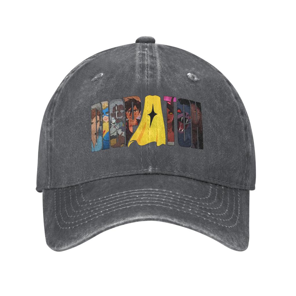 Unisex Dispatch Print Hats Classic Distressed Denim Washed  Baseball Cap Adjustable