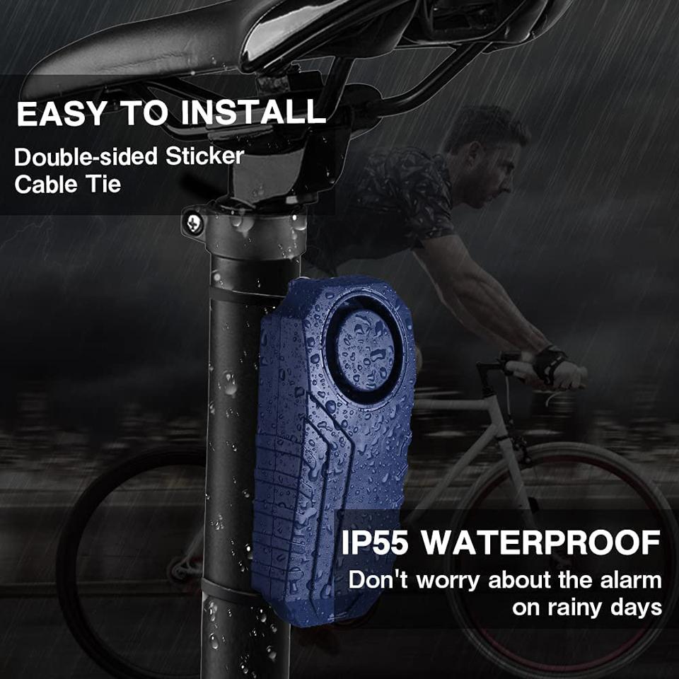 Wireless Bicycle Alarm Remote Control Waterproof Electric Motorcycle Scooter Bike Vibration Security Protection Anti Lost Alarms