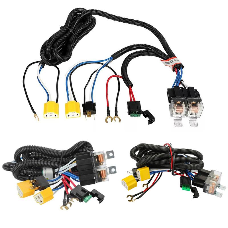 H4 LED Headlights Relay Wiring Harness Kit H6054 7x6 5x7 for Tacoma 1995-1997 Pickup 1988-1995