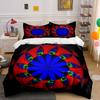 Geometric Pattern Decoration Set Bedding Set With 1 Duvet Cover 2 Pillowcases Single Double King Queen, Gift