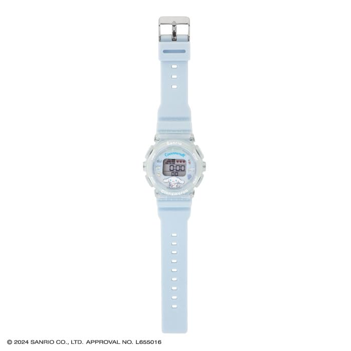Sun Flame Co., Ltd. J-Axis Sanrio Cinnamoroll Digital Watch with Backlight and Alarm Function, CR3C0003-CN, Girls' Blue