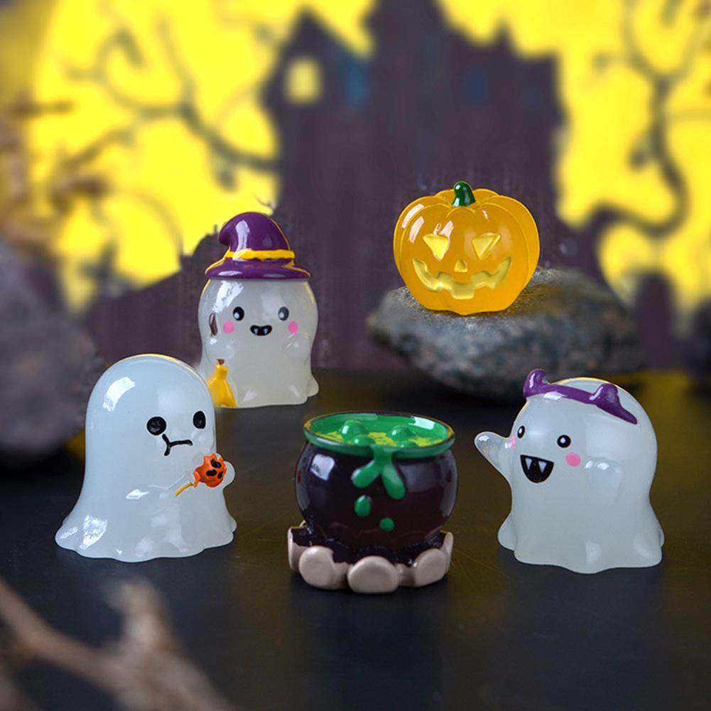 1PC Halloween Night Light Wizard Ghost Cute Witch Pumpkin Creative Night Light Ornament
