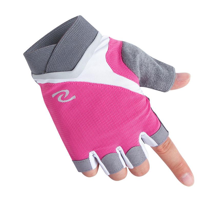 Fitness Gloves for Women with Half Finger Anti-cocoon Cycling Exercise Yoga Breathable Non Slip Wear Resistant Sun Protection Couple Sports Bicycle