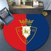 CA Osasuna Round Area Rug,Carpet Rug for Living Room Bedroom Sofa Playroom Decor,Non-slip Floor Mat
