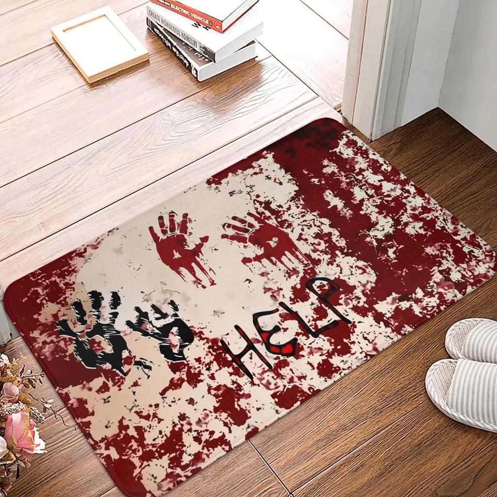 1pc Floral & Letter Graphic Door Mat Doormat Carpets Rug Carpet Bath Kitchen Garden Anti-Slip Small Home Kitchen Welcome Mats